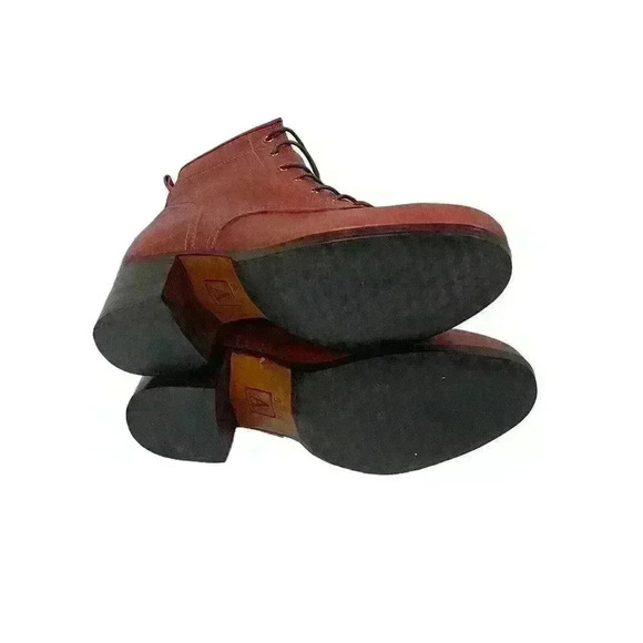 Adelante/Elena Women’s Burgundy/ Pomegranate Leather Lace Up Booties SZ 8B NWOB - Picture 8 of 15